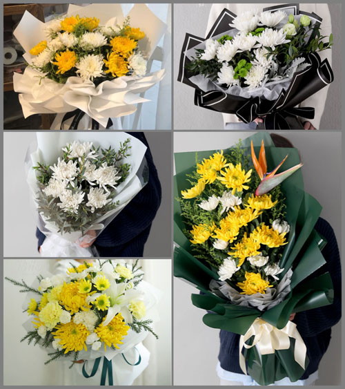 广东梅州市五华县华城镇南方村白事花束代送